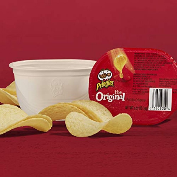 Pringles Snack Stacks Potato Crisps Chips Cup, Original Flavored...