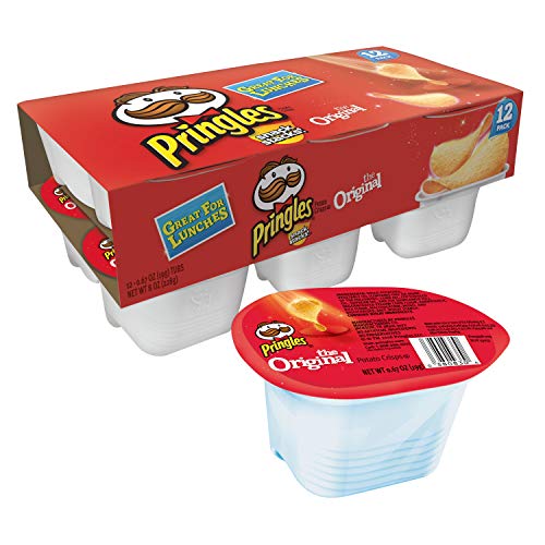 Pringles Snack Stacks Potato Crisps Chips Cup, Original Flavored