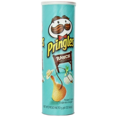 Pringles Super Stack Potato Crisps, Ranch, 5.96 Oz Pack Of 6 Cans