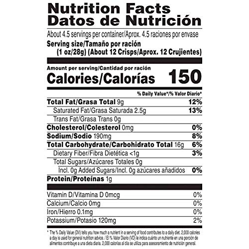 Pringles Wavy, Potato Crisps Chips, Classic Salted, 4.5Oz Can