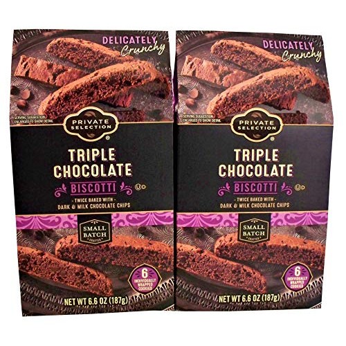 Private Selection Triple Chocolate Biscotti Cookies Twice Baked