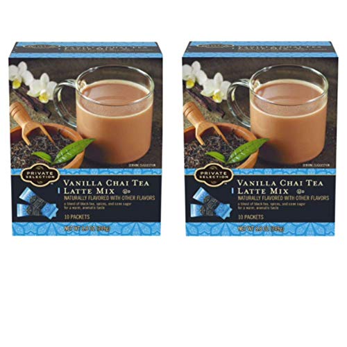 Private Selection Vanilla Chai Tea Latte Mix 10 Ct Pack Of 2
