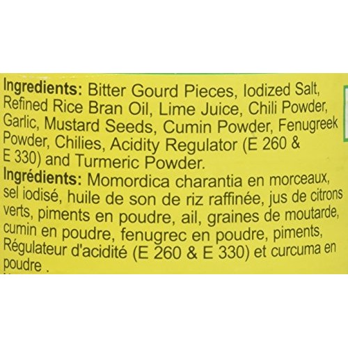 Priya Bittergourd Karela Pickle 10.6 Oz 300 Gm With Garlic,