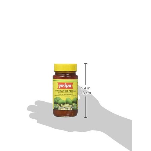 Priya Cut Mango Pickle Without Garlic 300 Gms