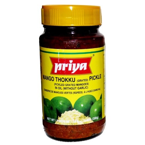 Priya Mango Thokku Grated Pickle Without Garlic - 10.6Oz