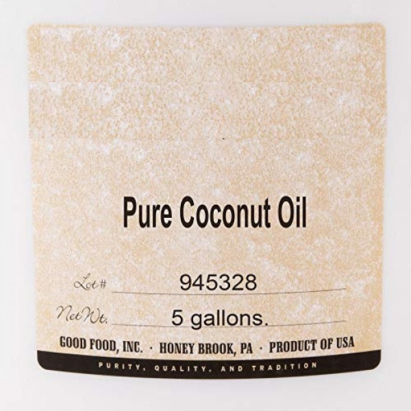 5 Gallon 38 lb. Coconut Oil 1