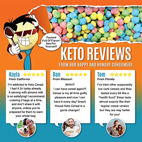 Keto Cereal By Snacks House, High Protein Low Carb Healthy Break