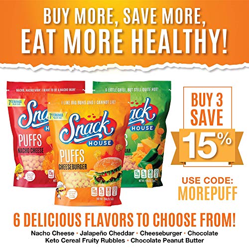 Keto Protein Puffs - Low Carb Snacks | High Protein Crunch, Heal