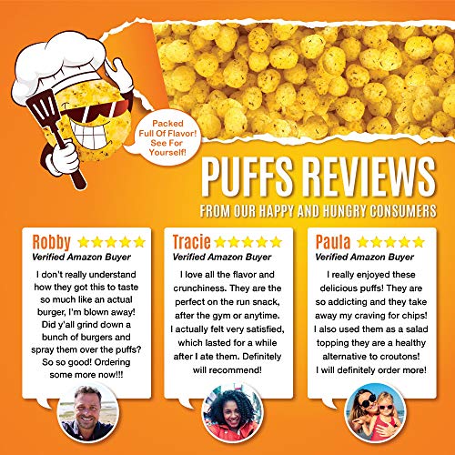 Keto Protein Puffs - Low Carb Snacks | High Protein Crunch, Heal