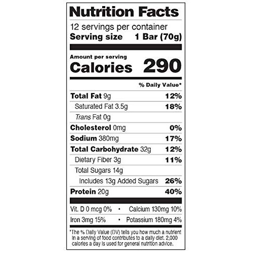 Probar - Base Protein Bar, Peanut Butter Chocolate, Non-Gmo, Glu