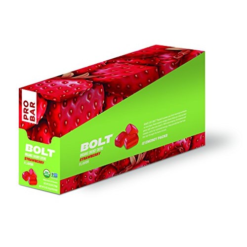 Probar - Bolt Organic Energy Chews, Strawberry, Non-Gmo, Gluten-