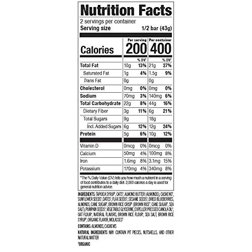 Probar - Meal Bar, Blueberry Muffin, Non-Gmo, Gluten-Free, Certi