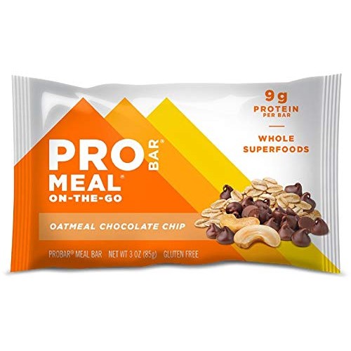 Probar - Meal Bar, Oatmeal Chocolate Chip, Non-Gmo, Gluten-Free,