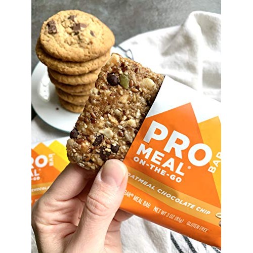 Probar - Meal Bar, Oatmeal Chocolate Chip, Non-Gmo, Gluten-Free,