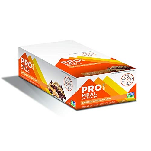 Probar - Meal Bar, Oatmeal Chocolate Chip, Non-Gmo, Gluten-Free,