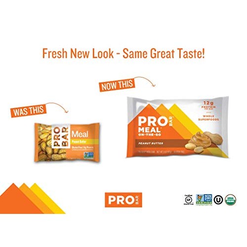 Probar - Meal Bar, Peanut Butter, Non-Gmo, Gluten-Free, Healthy,