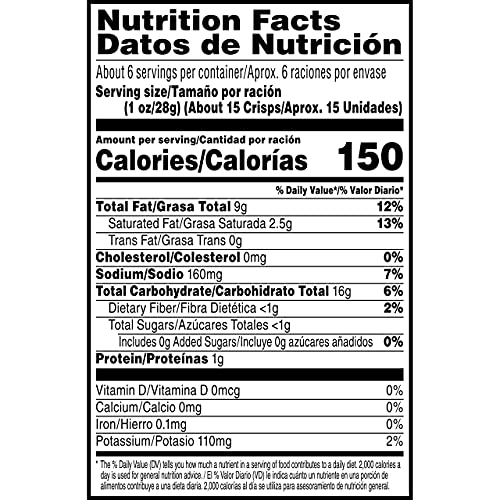 Pringles Sour Cream & Onion Potato Crisps Large, 5.5 Oz, Count 1...