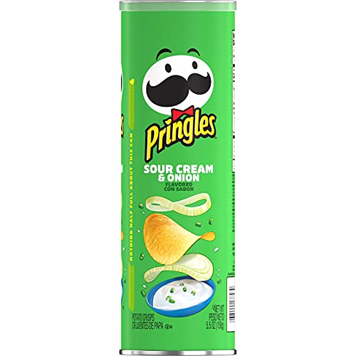 Pringles Sour Cream & Onion Potato Crisps Large, 5.5 Oz, Count 1...