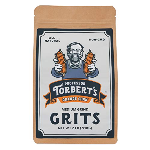 Professor Torberts Orange Corn Grits | 2Lb Bag 32Oz