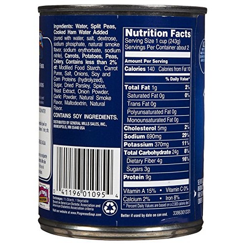 Progresso Split Pea &Amp; Ham Soup, 19 Oz, 3 Pk