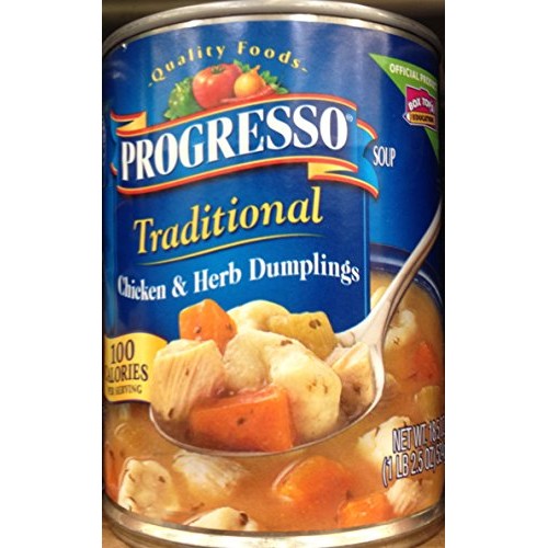 Progresso Traditional Chicken &Amp; Herb Dumplings 18.5Oz Can Pack