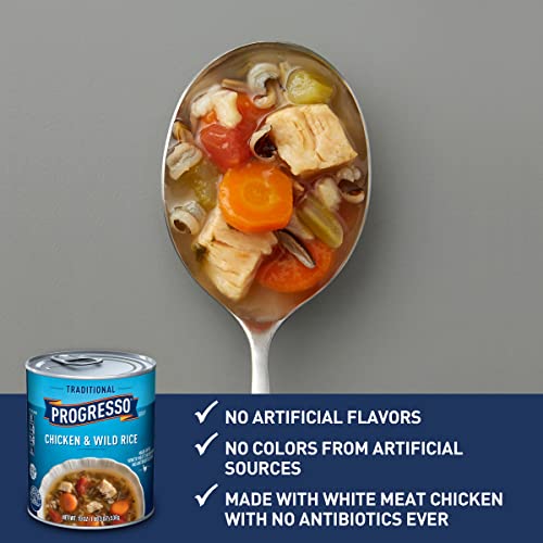 Progresso Traditional, Chicken And Wild Rice Soup, Gluten Free,