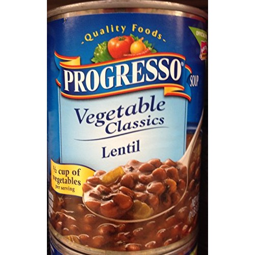 Progresso Vegetable Classics Lentil Soup 19Oz Can Pack Of 8