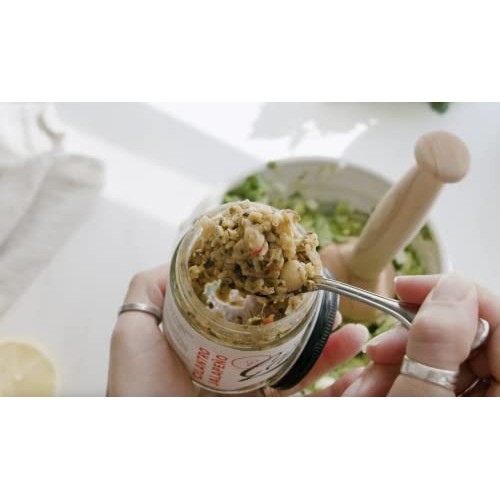 Organic Fresh Minced Garlic - Raw Naturally Flavored Jarred Garl