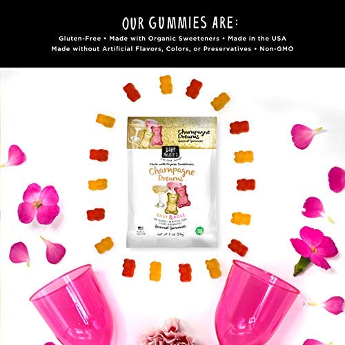 Project 7 Champagne Dreams Brut And Rose Gummy Candy Non Alcohol