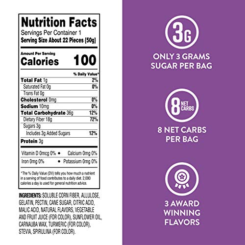 Project 7 Low Sugar Sour Fruit Vegan Gummy Bears – Keto-Friendly