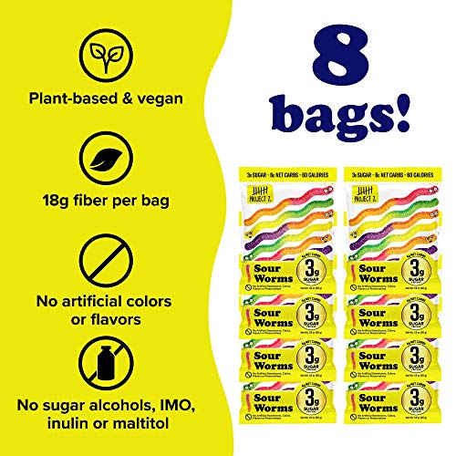 Project 7 Low Sugar Sour Gummy Worms – Keto-Friendly &Amp; Vegan Gum Project 7 Low Sugar Sour Gummy Worms – Keto-Friendly &Amp; Vegan Gum