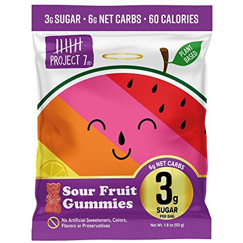 Project 7 Sour Keto Gummy Bears, Sour Fruit