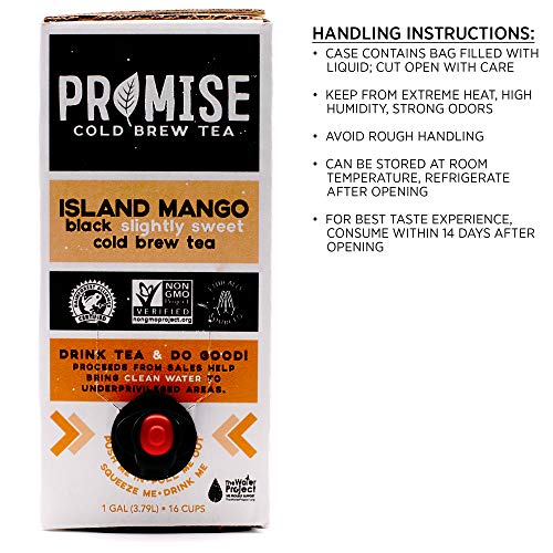Promise, Tea Cold Brew Island Mango, 128.15 Fl Oz