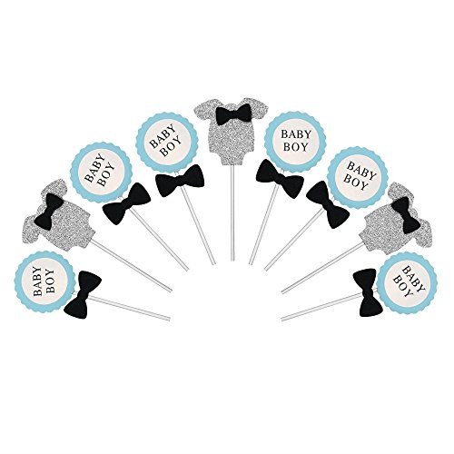 Baby Boy Baby Jumpsuits Baby Shower Cake Cupcake Toppers Picks F