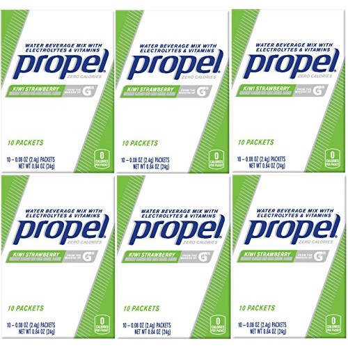 Propel Zero Calories Water Beverage Mix With Vitamins Kiwi Straw
