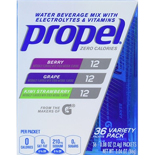 Propel Zero Calorie Nutrient Enhanced Water Beverage Mix 36 Pac