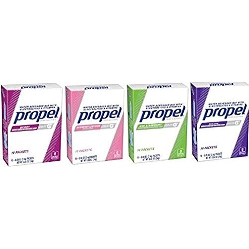 Propel Powder Drink Mix 40 Packet Variety Pack Berry, Raspberry