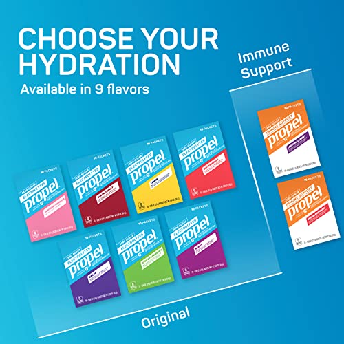 Propel Powder Packets 4 Flavor Variety Pack With Electrolytes, V