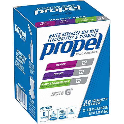 Propel Powder Packets Berry,Grape,Kiwi Strawberry, With Electrol