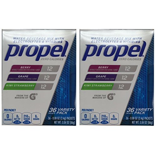 Propel Zero Calorie Nutrient Enhanced Water Beverage Mix 36 Pack