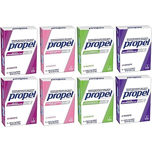 Propel Zero Powder Packets Variety Bundle - 80 Packets - 8 Boxes