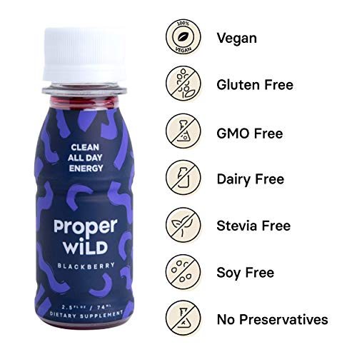 Proper Wild | All Natural Plant Based Energy Shot | Clean Long L