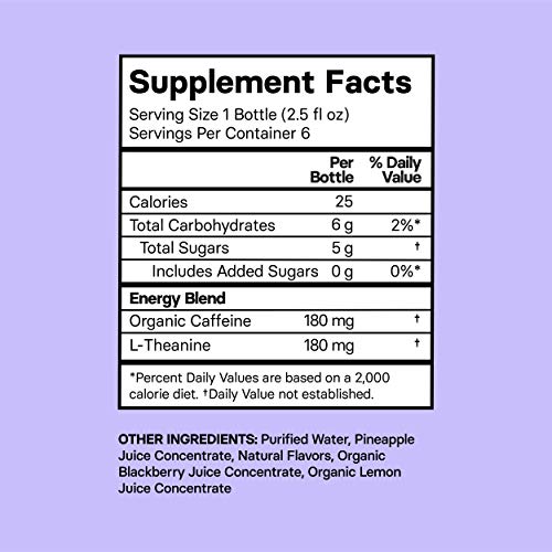 Proper Wild Clean All Day Energy Shots - Blackberry 6-Pack Ext