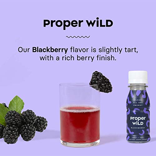 Proper Wild Clean All Day Energy Shots - Blackberry 6-Pack Ext