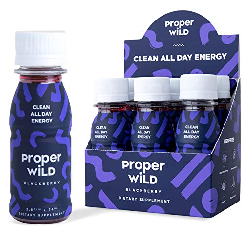 Proper Wild Clean All Day Energy Shots - Blackberry 6-Pack Ext