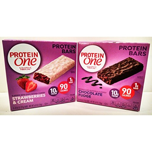 Protein One Protein Bars, Variety 4 Pack + Free Box Of Frui