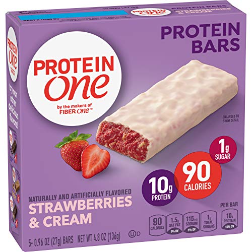 Protein One 90 Calorie Strawberries &Amp; Cream Protein Bars, 5 Coun