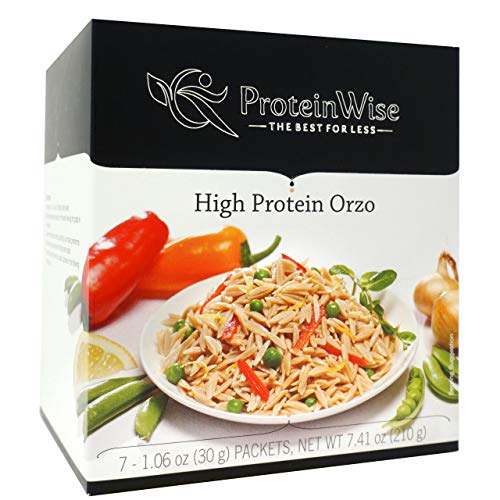 Proteinwise Orzo, High Protein Low Carb Pasta, Weight Loss Food,