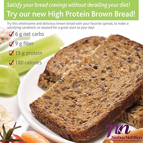 Proti-Thin High Protein Brown Bread - 3 Slices Per Serving - 7 S