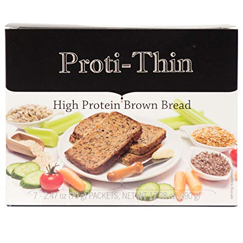 Proti-Thin High Protein Brown Bread - 3 Slices Per Serving - 7 S